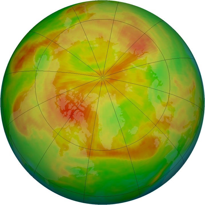 Arctic ozone map for 09 May 1983